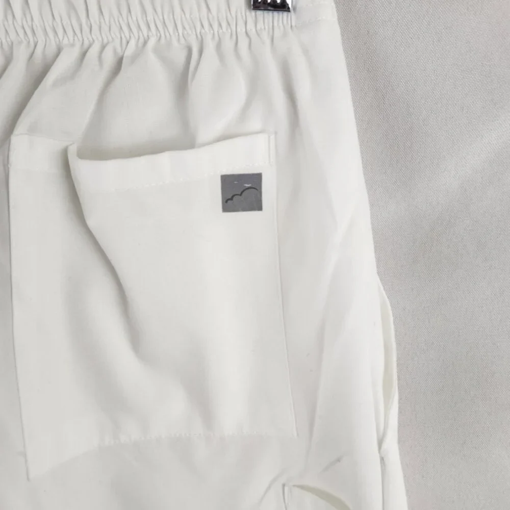 SOLD*****butter soft white scrub pants / flared leg workwear bottoms - Picture 10 of 12